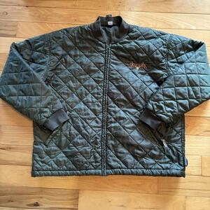 Vintage Scent-Lok Hunting Bomber Jacket XL Green Liner Logo Lightweight Puffer